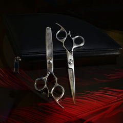 ORCA SLICE MASTER BARBER & THINNING PAIR OF PROFESSIONAL SHEARS